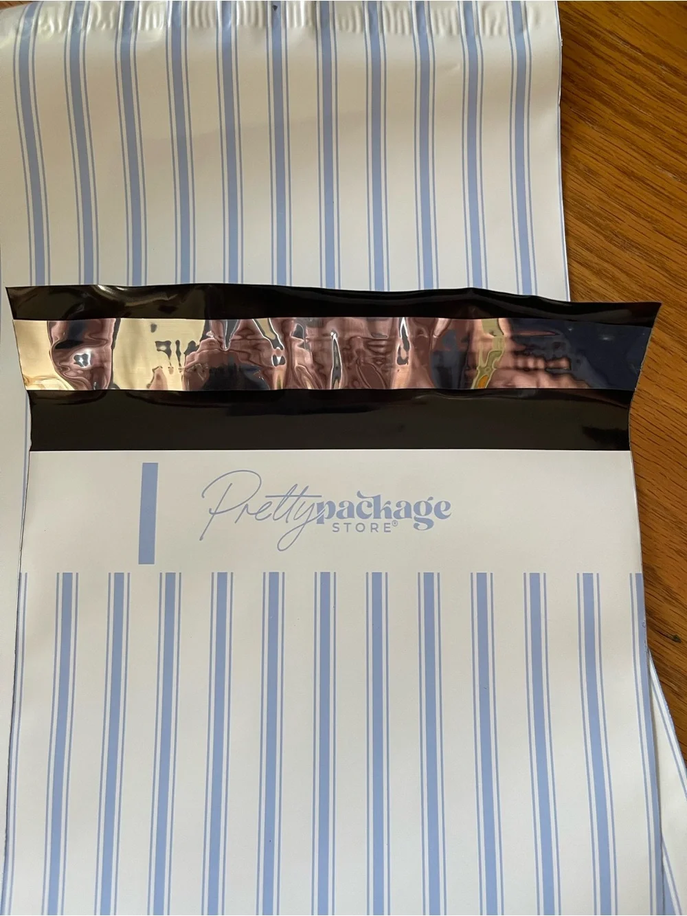 6x9 Poly Mailers Blue and White Stripes Set of 20🌼
